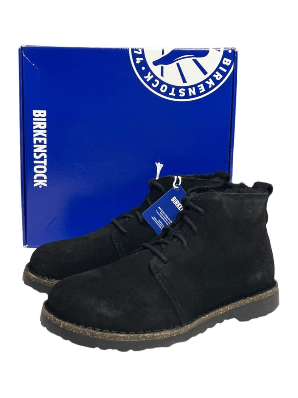 Birkenstock Uppsala Mid Shearling Black Suede Boots EU 39 US 8-8.5 NWT